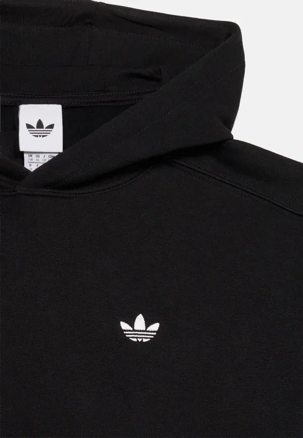 Худи оверсайз для подростков и унисекс - худи Adidas Originals, черный — фото 3