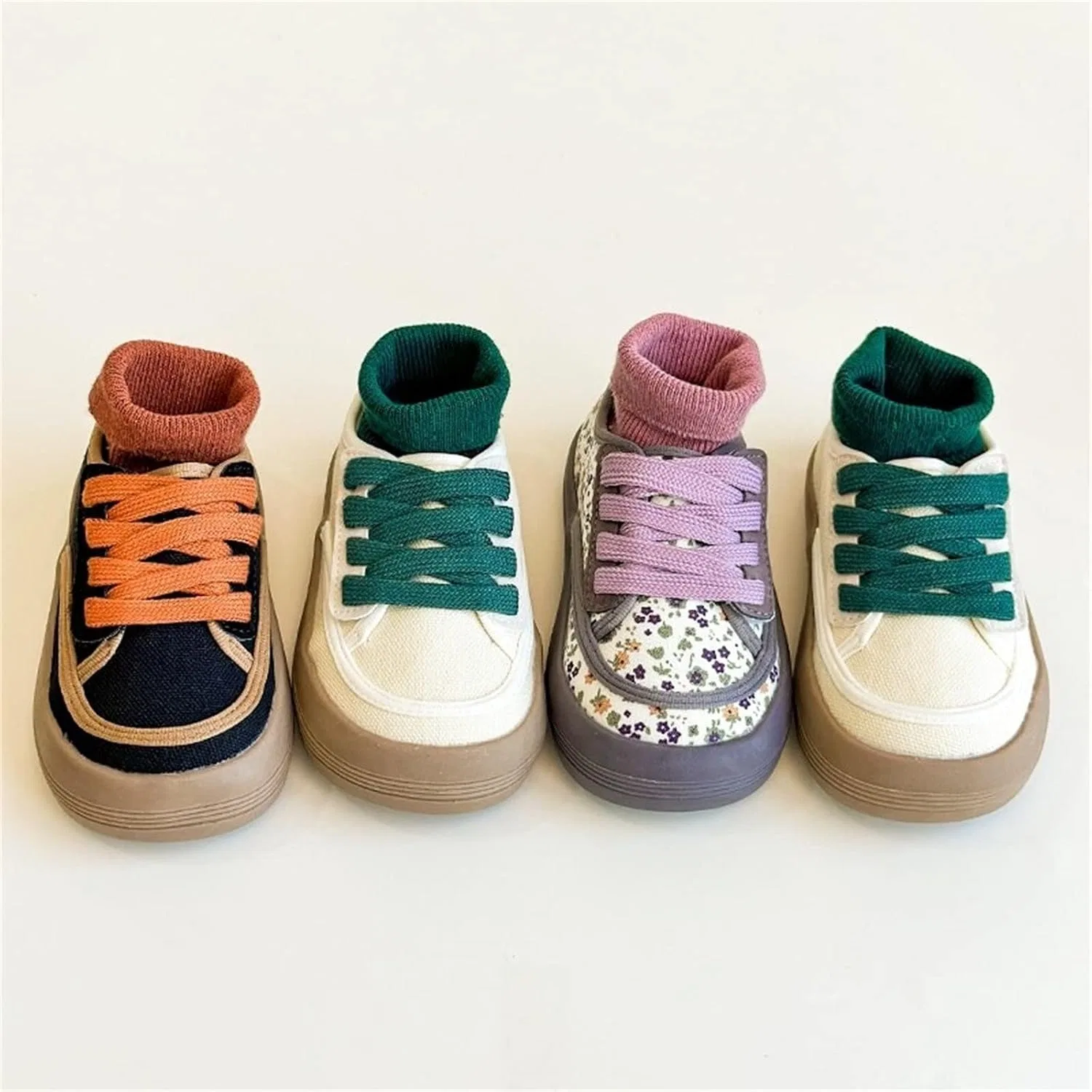 Детские кеды на скользящей подошве с принтом Boy and Girl Slip On Sneakers, Purple — фото 2