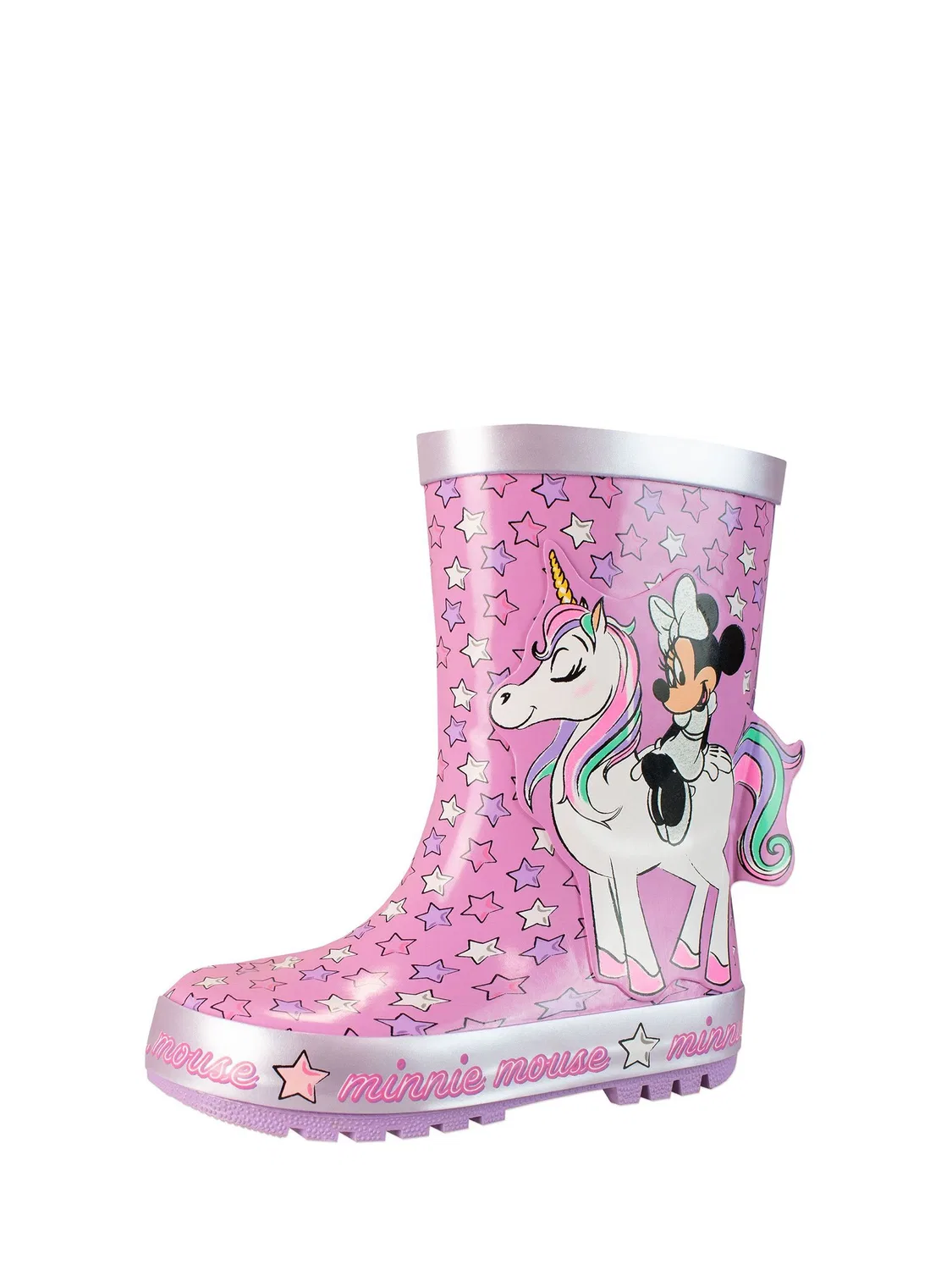 Резиновые сапоги Minnie Mouse с принтом единорога Character, розовый