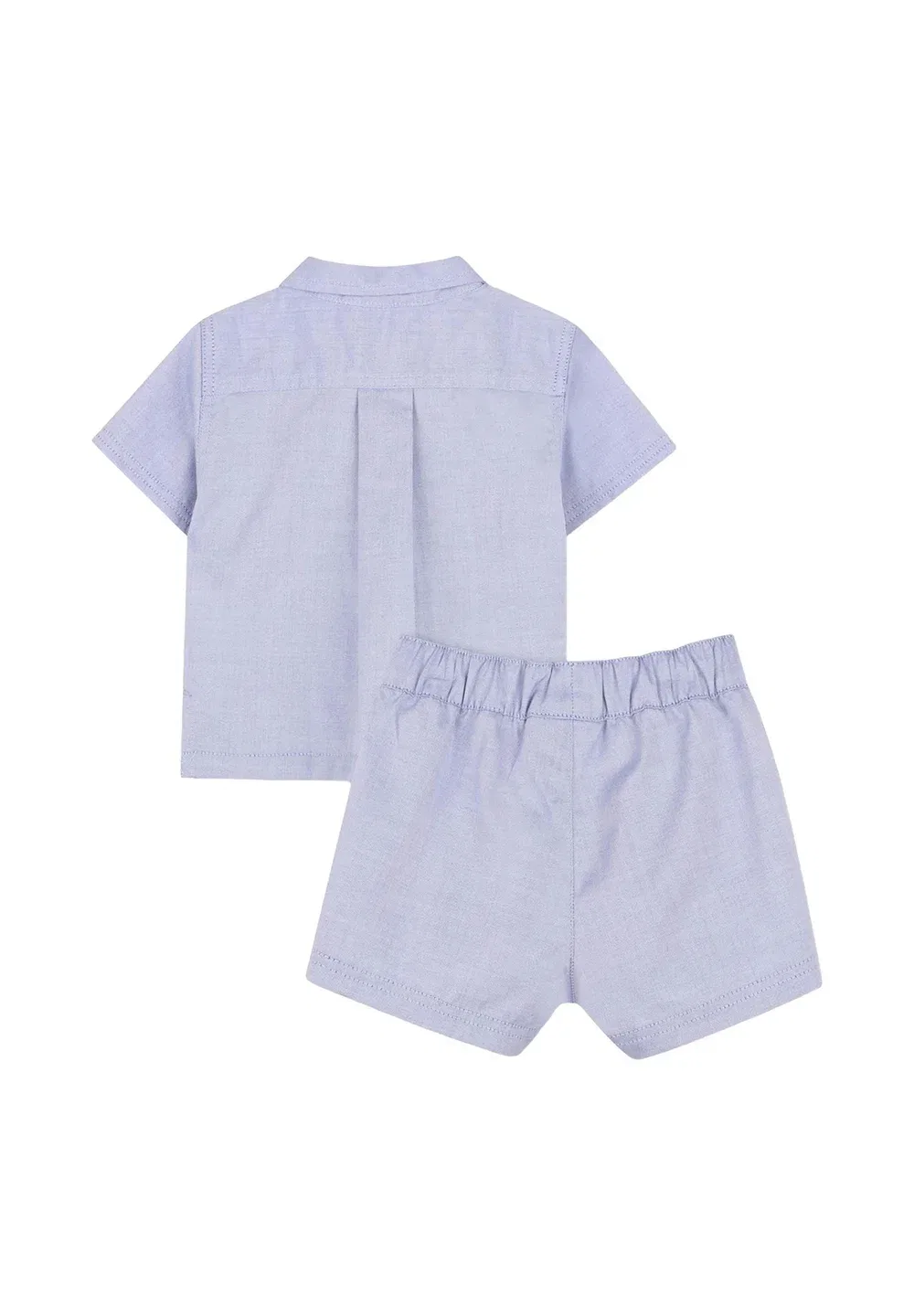 Completo neonato - shorts Boss Kidswear, Celeste — фото 2