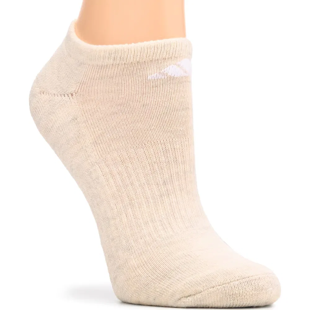 Женские спортивные носки-невидимки комплект из 6 пар Adidas, Wonder Beige/White — фото 3