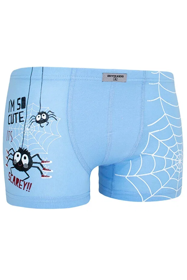 Детские боксеры для мальчиков с принтом Spider Именной Biyokids, Mixed — фото 4