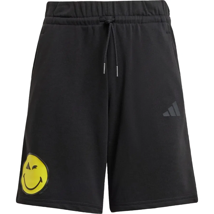 Детские шорты с принтом adidas x Smileyworld, adidas, Черно-желтый — фото 3