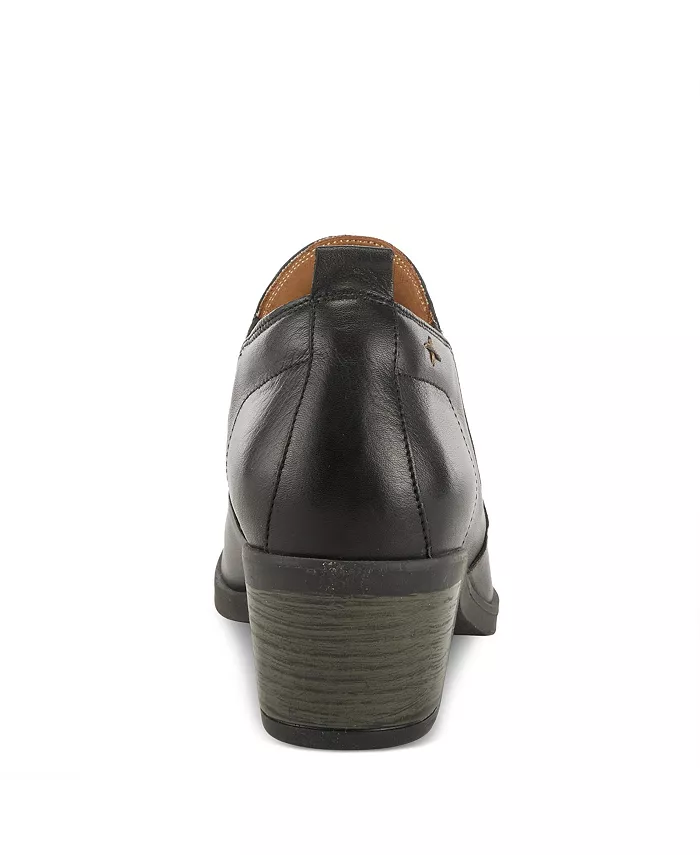 Туфли Phaedra Premium Leather с мягкой стелькой, поддержкой свода стопы и низким каблуком Spring Step, черный — фото 3