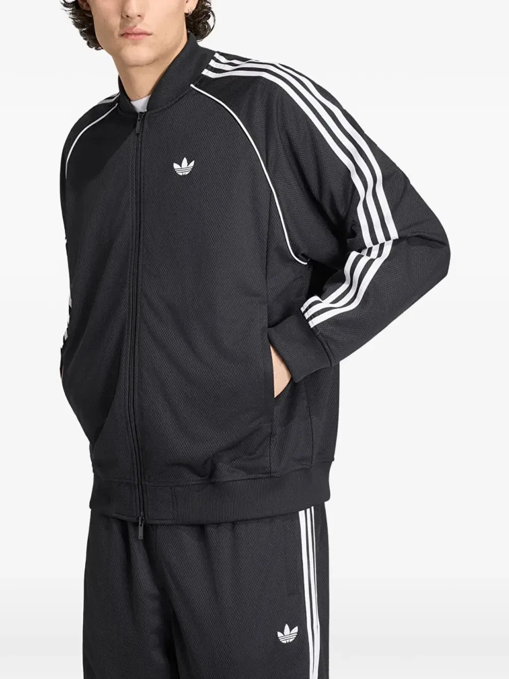 Куртка Adicolor SST с боковыми полосками adidas, черный