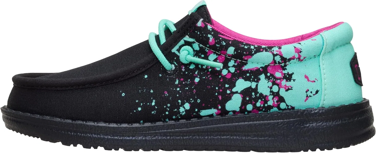 Детские мокасины для мальчиков с принтом Paintball Slip On Sneaker HEYDUDE, Black/Multi