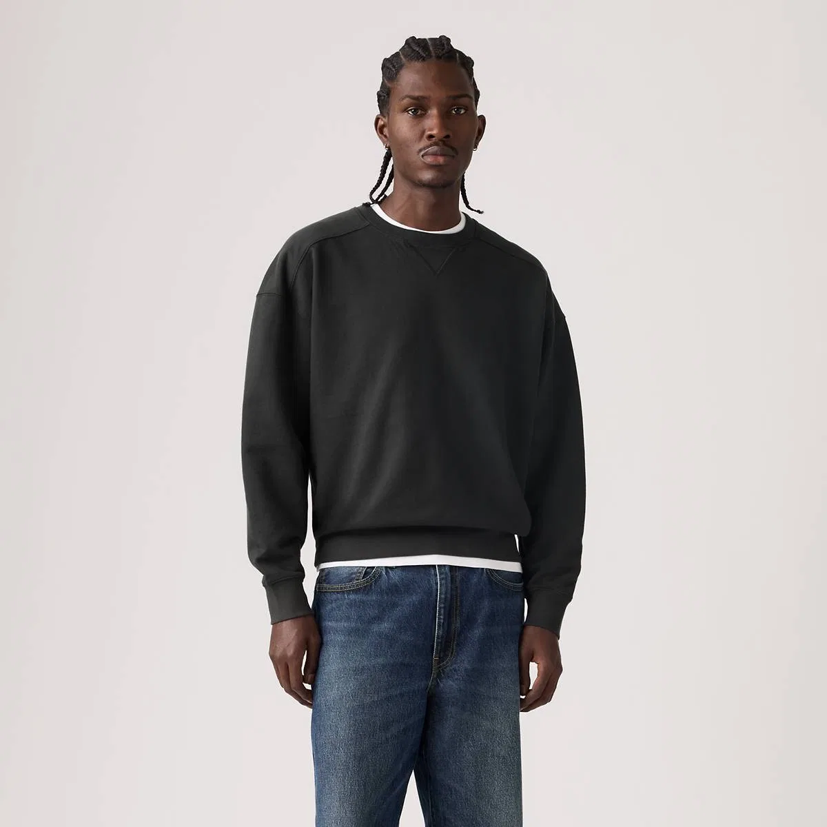 Свитшот Delaney с круглым вырезом Levi's, Jet Black - Black — фото 3