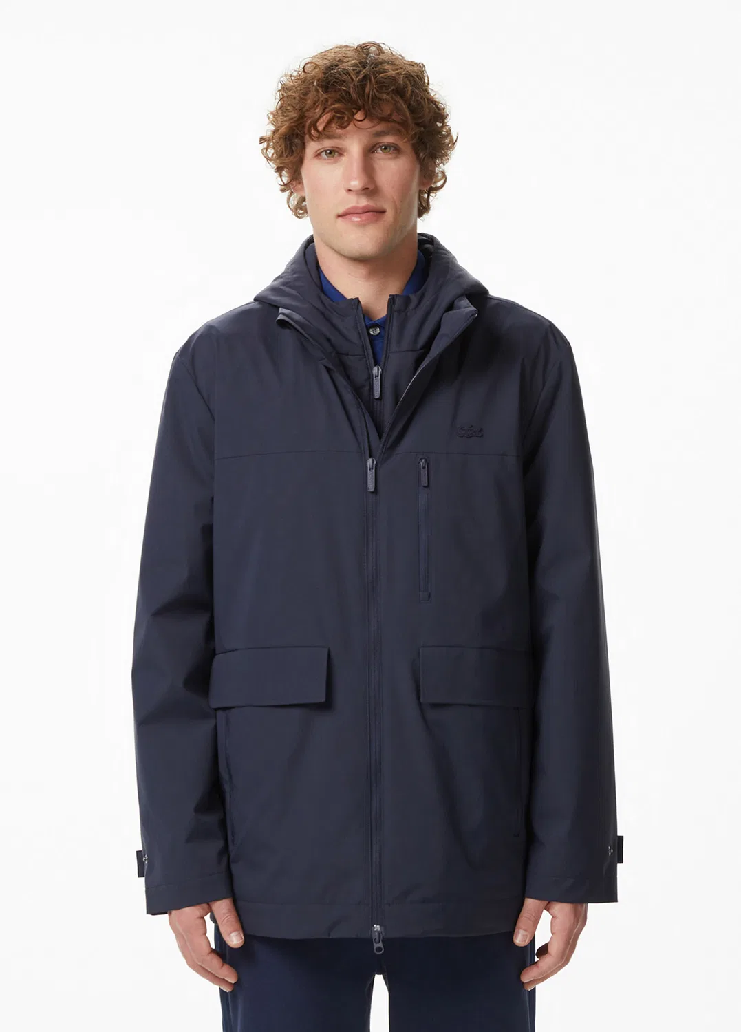 Пуховик Relaxed Fit Lacoste, navy