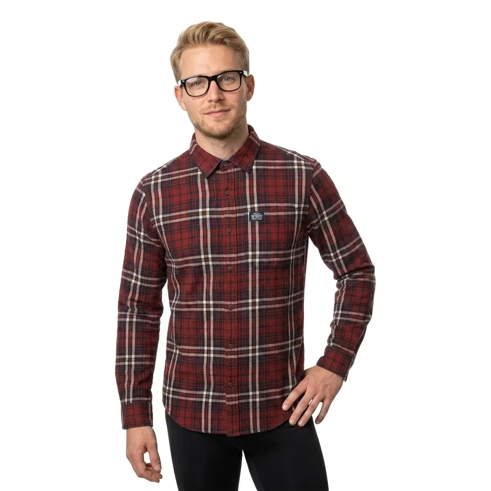 Рубашка с длинным рукавом M4011047A Superdry, красный — фото 3
