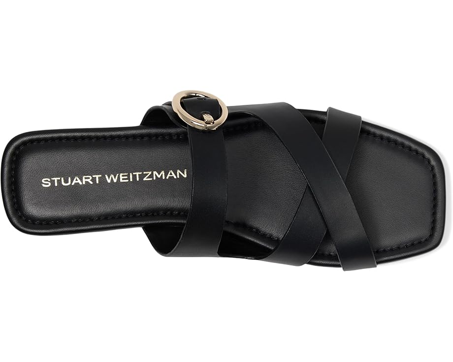 Сандалии Stuart Weitzman Villa Slide, черный — фото 2