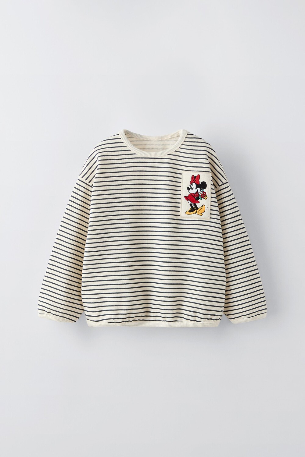 

Футболка с вышитой минни маус disney ZARA, черный