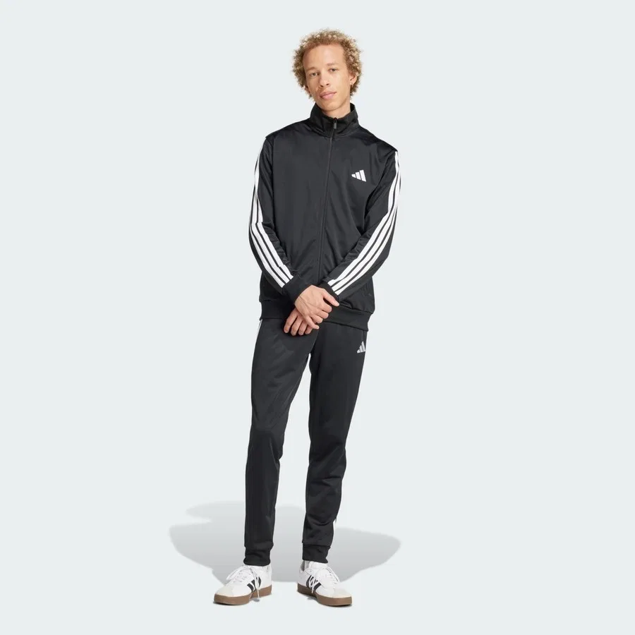 Спортивный костюм из трикотажа с 3 полосами Sportswear Basic 3-Stripes Tricot Track Suit adidas, Черный