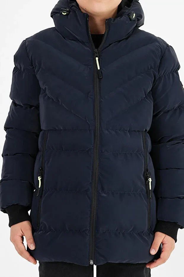 Детское пальто для девочек с капюшоном Civiltipolo, Navy Blue
