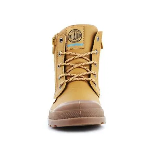Детские ботинки с высоким берцем Palladium Pampa HI Cuff WP, Orange — фото 3