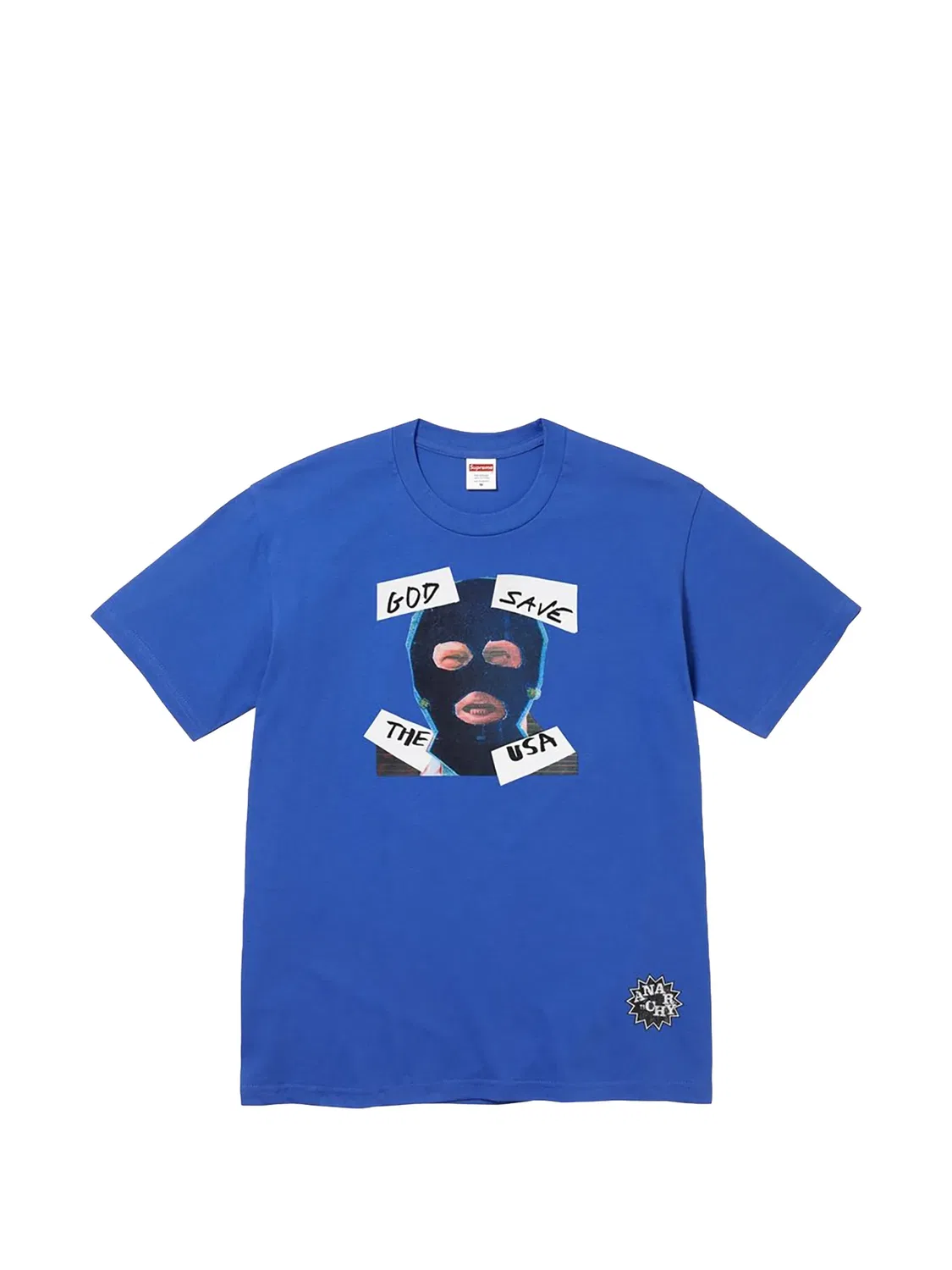 Футболка с графичным принтом Supreme, синий