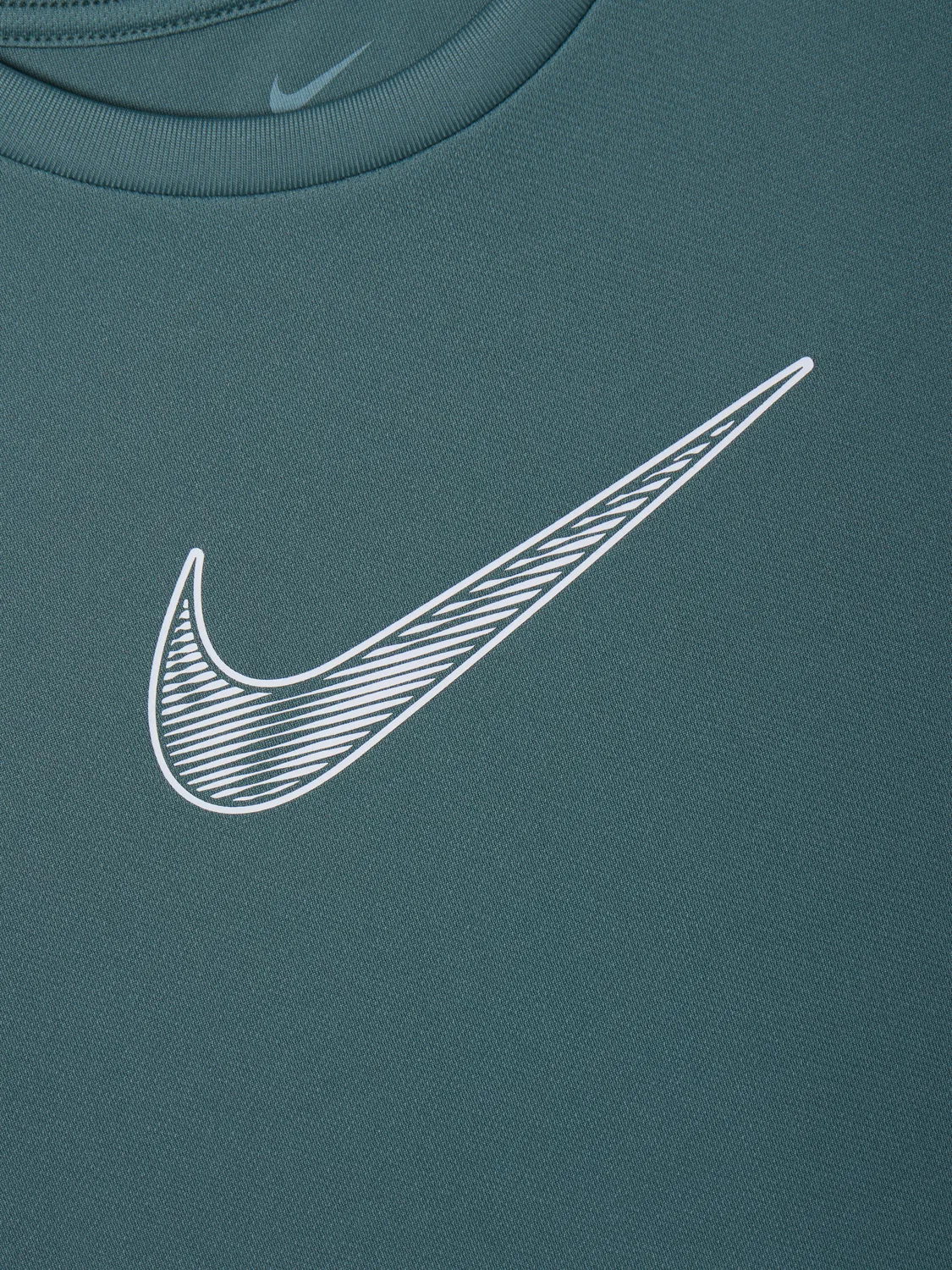 Детская спортивная футболка Nike Dri-Fit, темно-зеленый — фото 3