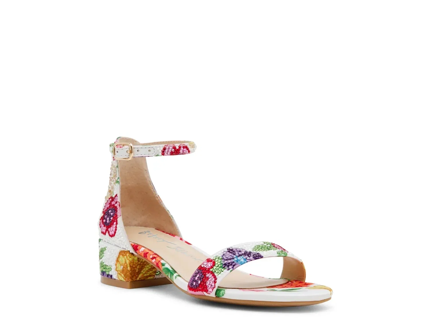 Сандалии с пайетками Mari Kids, Betsey Johnson, мультиколор