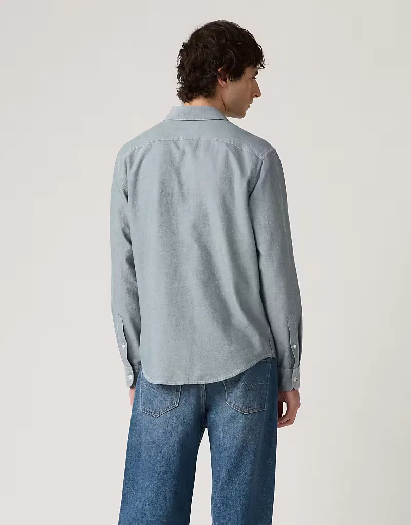 Классическая рубашка Levi's Battery, зеленый — фото 2