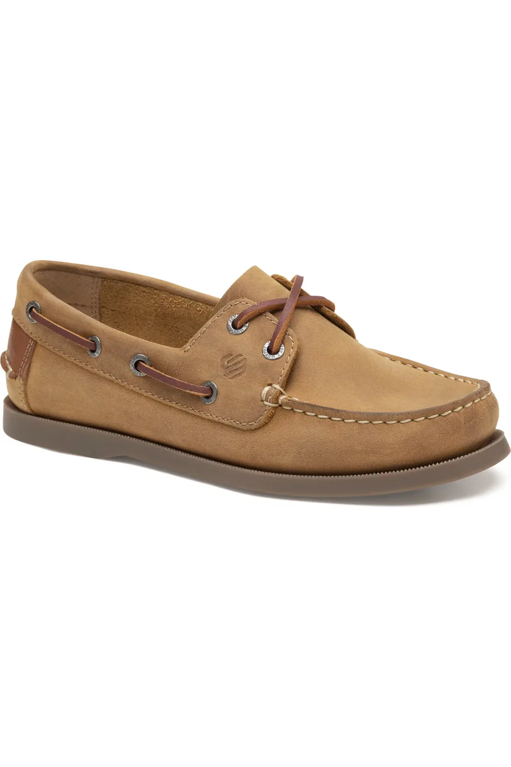 Детские туфли лоферы на шнуровке Zeke Johnston & Murphy, Tan Oiled Leather