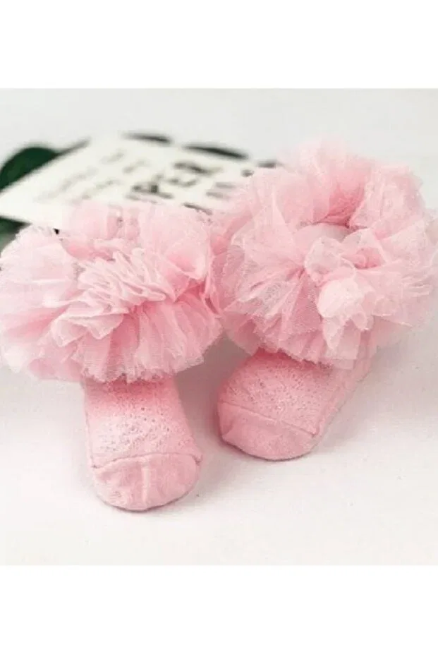 Детские носки для девочек хлопковые Tutu Kokoş Asa Bebek Çocuk, Light Pink