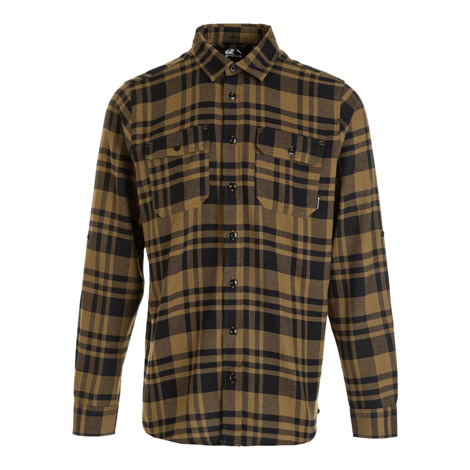 

Рубашка мужская Whistler Lumberjack Flannel M Checked Leisure, оливково-зеленый / черный
