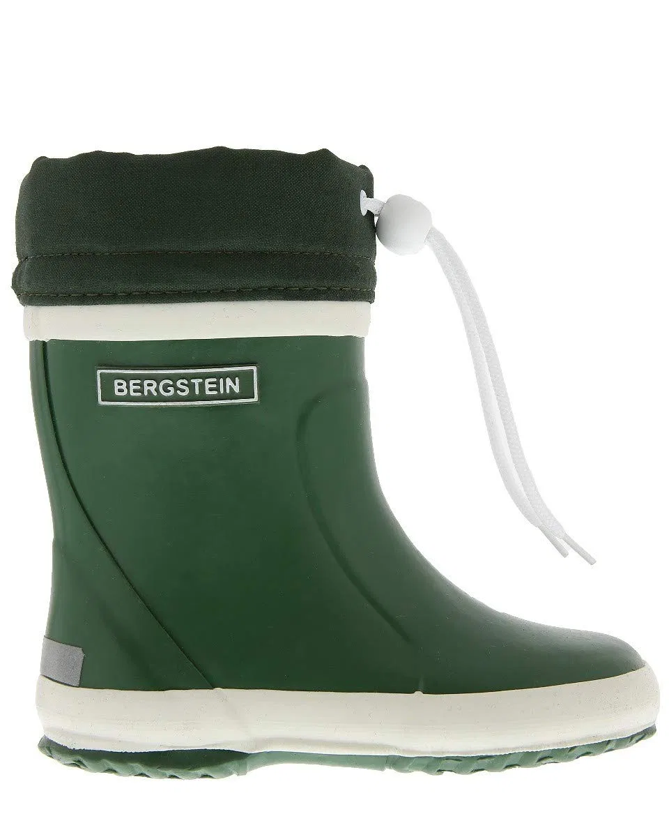 Детские сапоги для мальчиков резиновые Bergstein, Green White