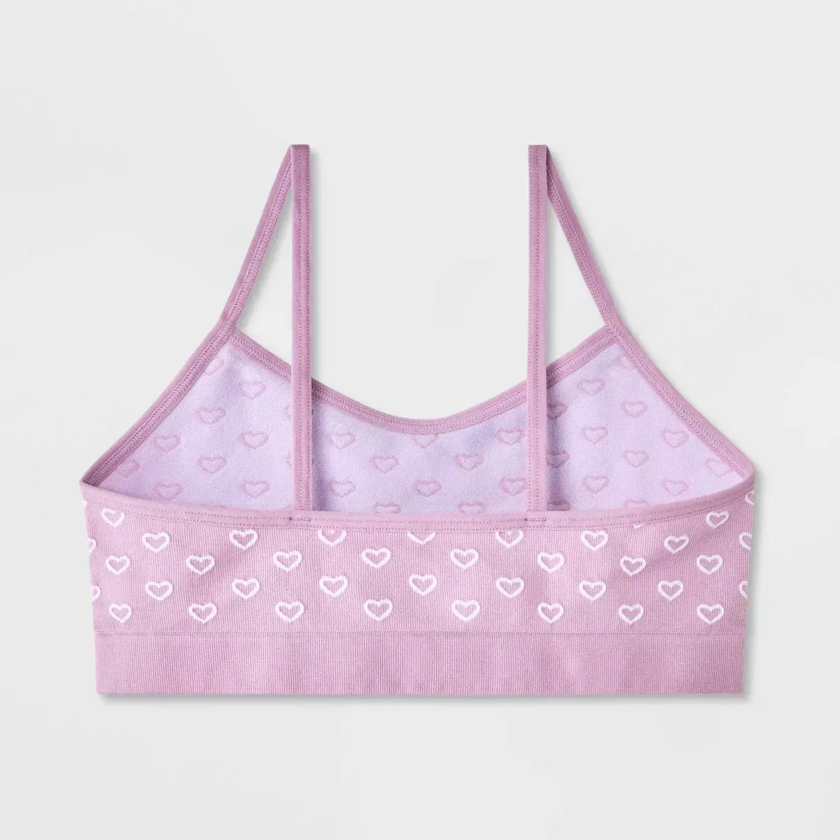 Детский комплект бюстгальтеров без швов 2 шт с моделью Seamless Bralette KIDS SOCKS/PACKAGED UNDERWEAR, Purple — фото 2
