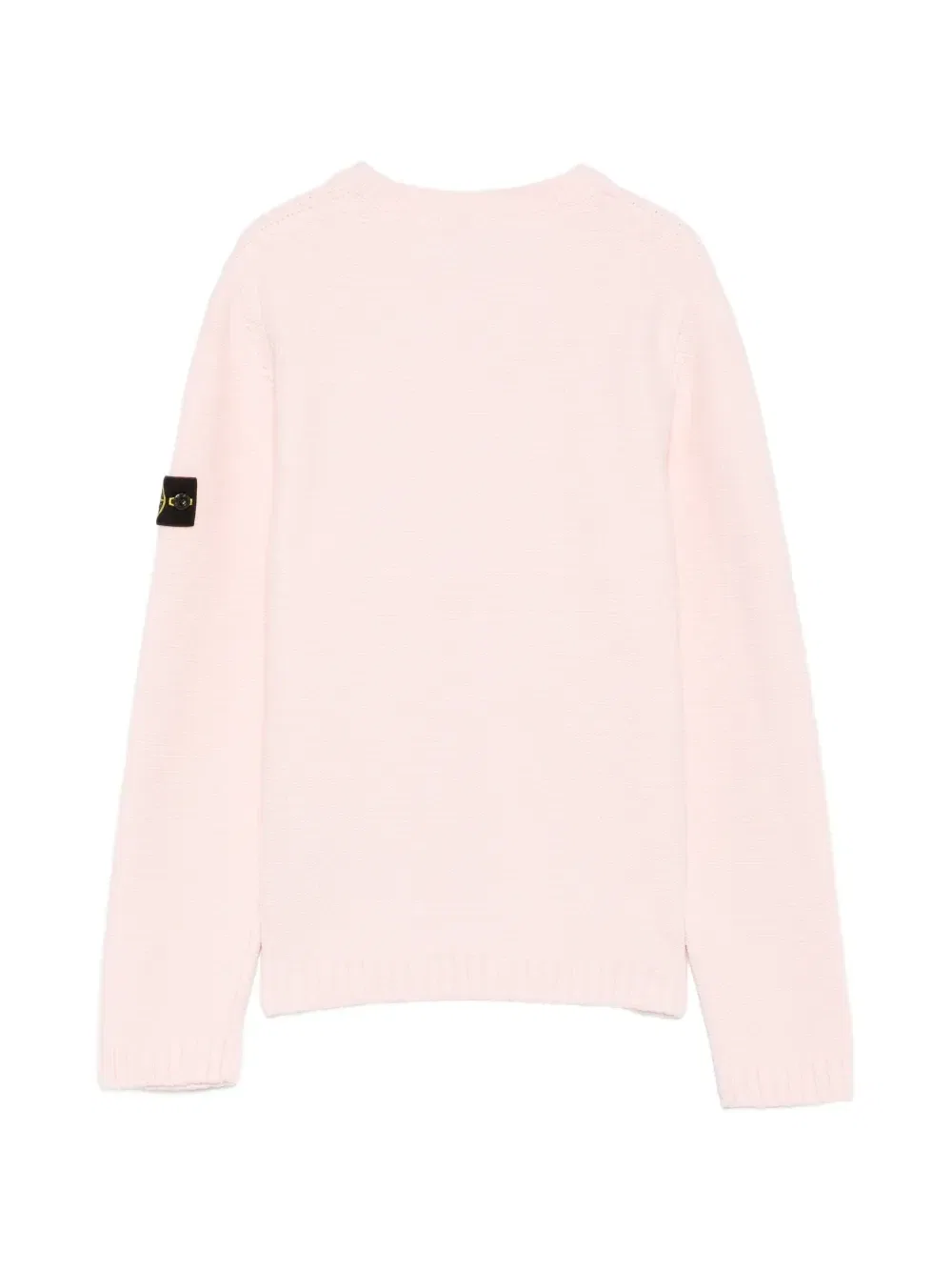 Свитер с нашивкой-логотипом Stone Island Junior, розовый — фото 2