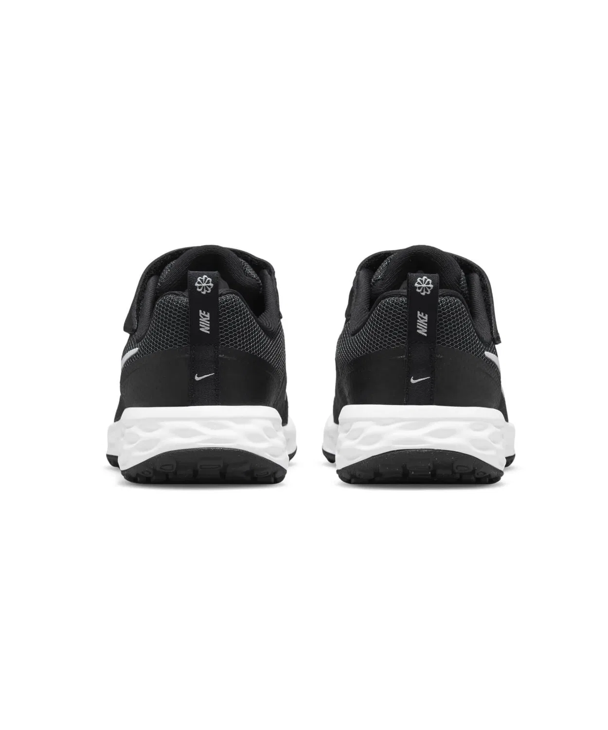 Детские кроссовки с текстильным верхом Nike Revolution 6 NN PSV, Black/White — фото 4