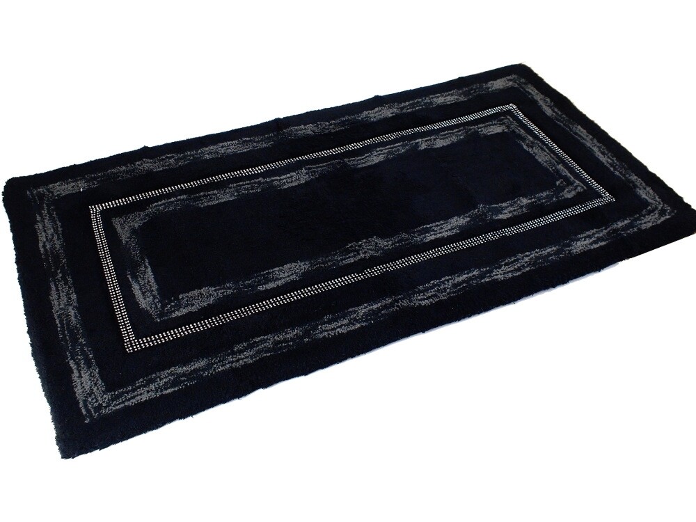 

Коврик для ванной PHP Home Philosophy Diamond Non-slip And Stones, 65×140 см, черный
