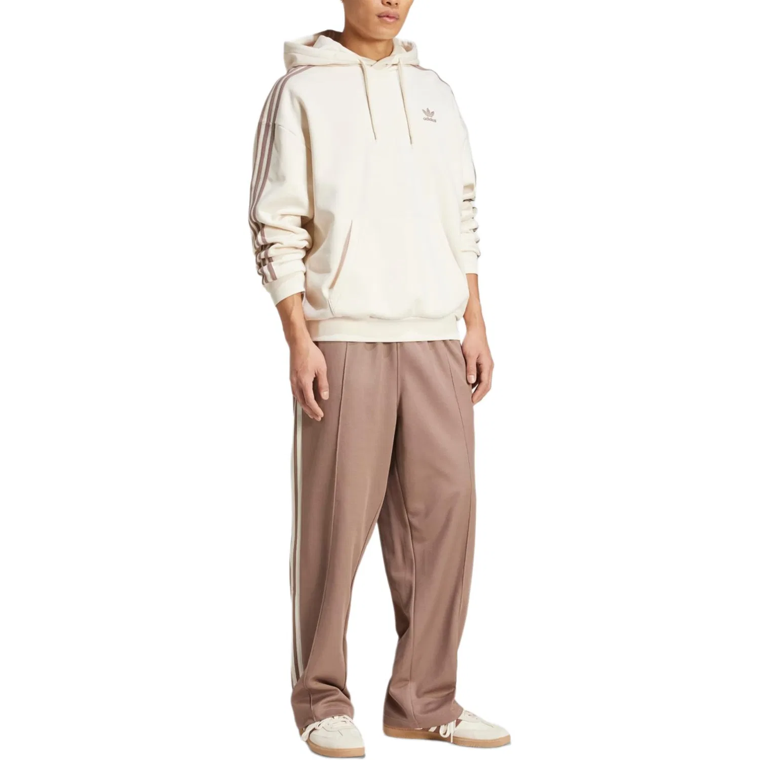 Мужские спортивные брюки свободного кроя Firebird Track Pants Adidas Originals, Trace Brown — фото 4