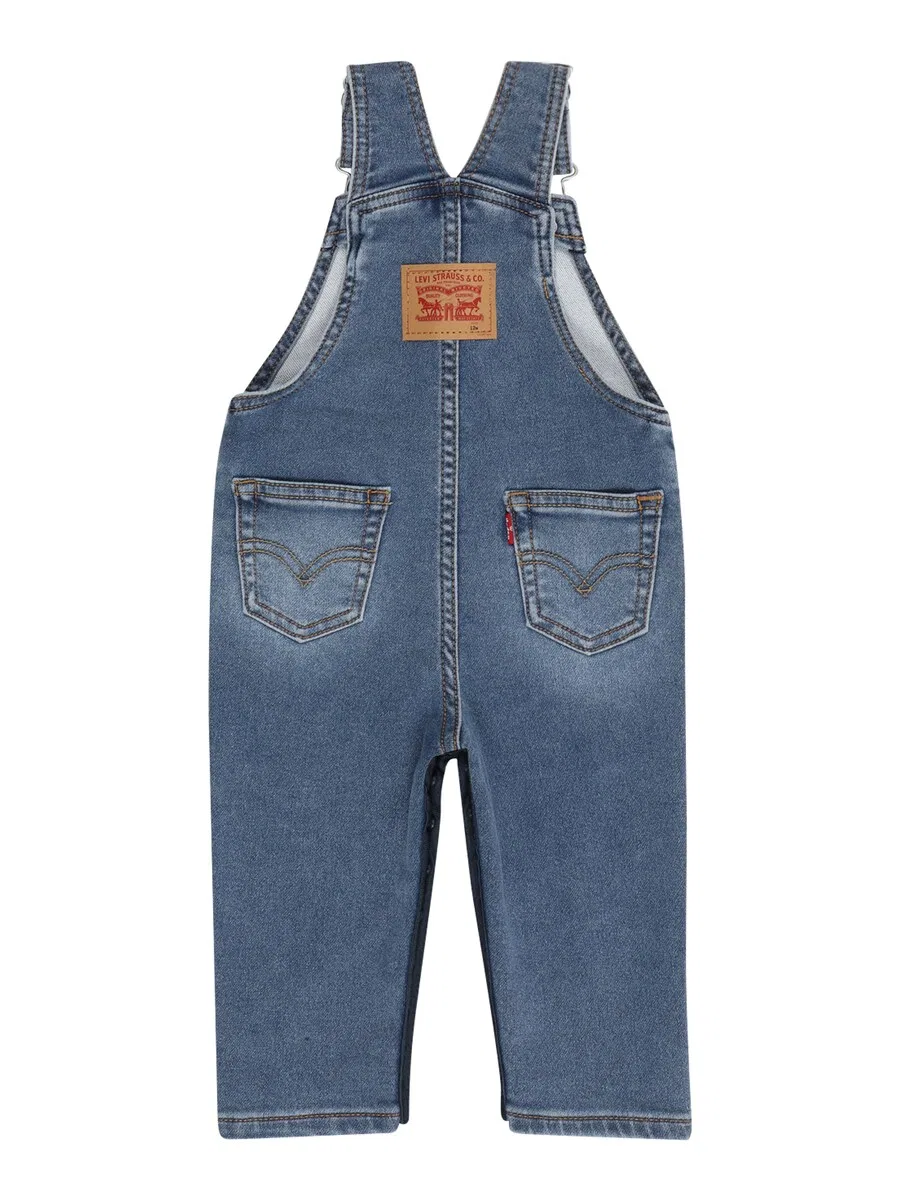 Комбинезон LEVI'S Regular Overalls 'MY FIRST' из синей джинсовой ткани — фото 2