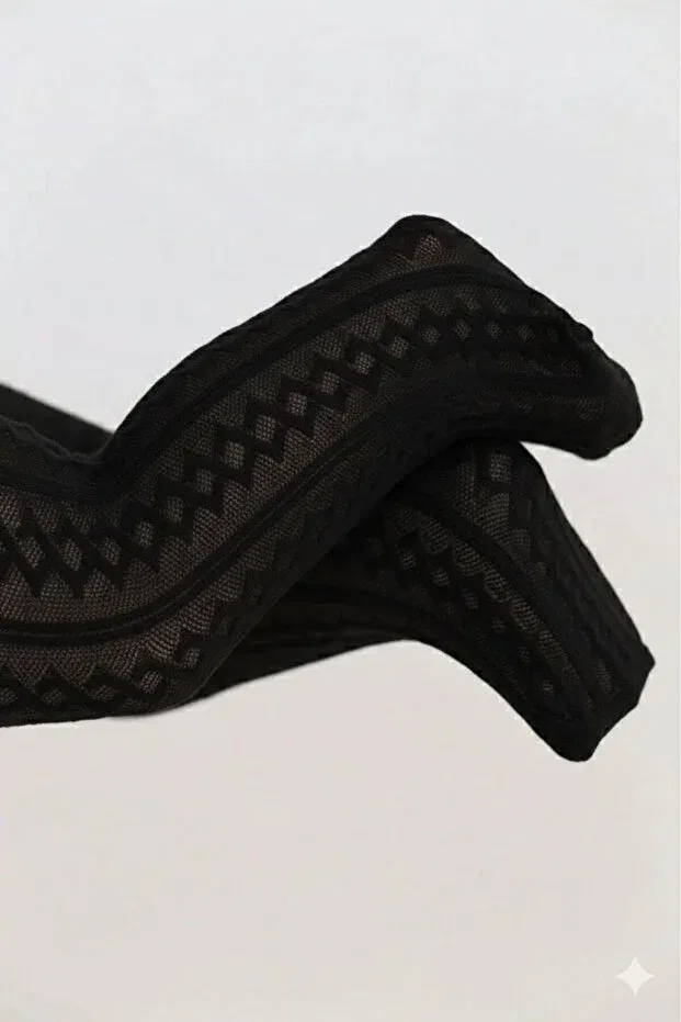 Детские колготки для девочек хлопковые с рисунком Baby azalea Daymod, Black