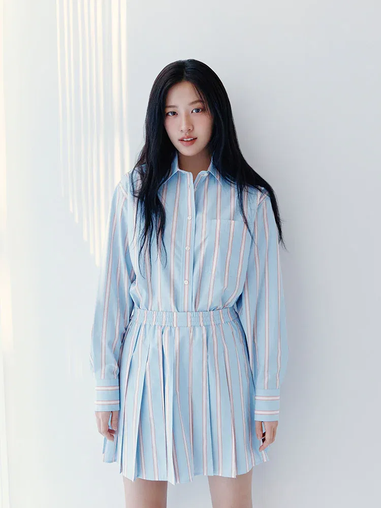 Шорты LACOSTE в полоску, Blue