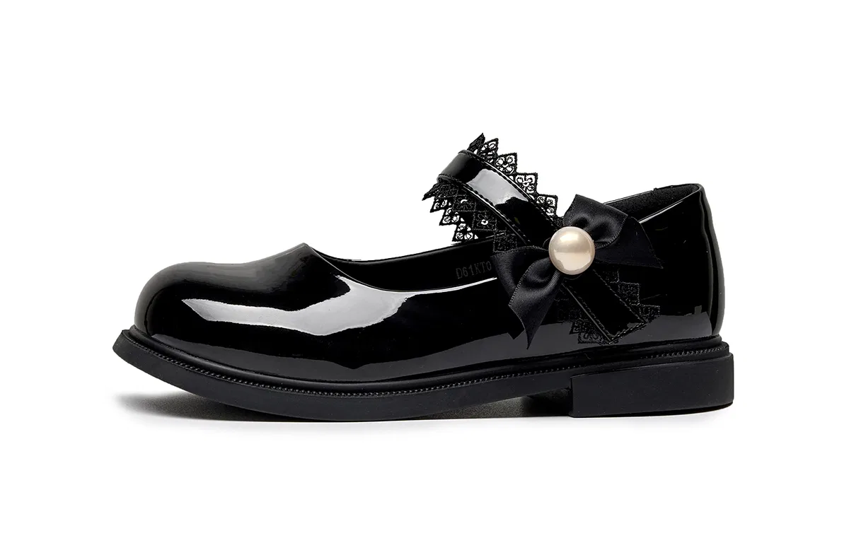 Детские кожаные туфли HLA, Black