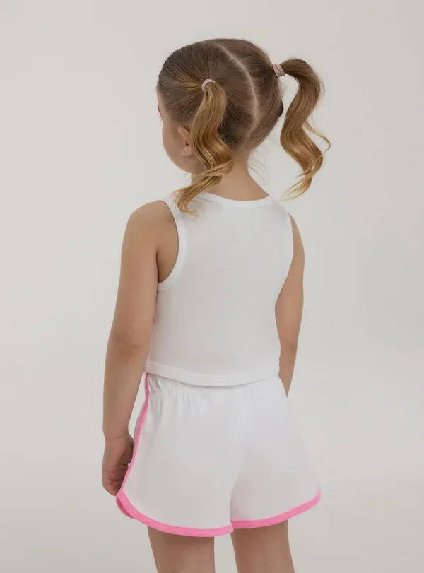 Топ с принтом Stitch printed Terranova, Rosa Barbie Chiaro, светло-розовый — фото 3