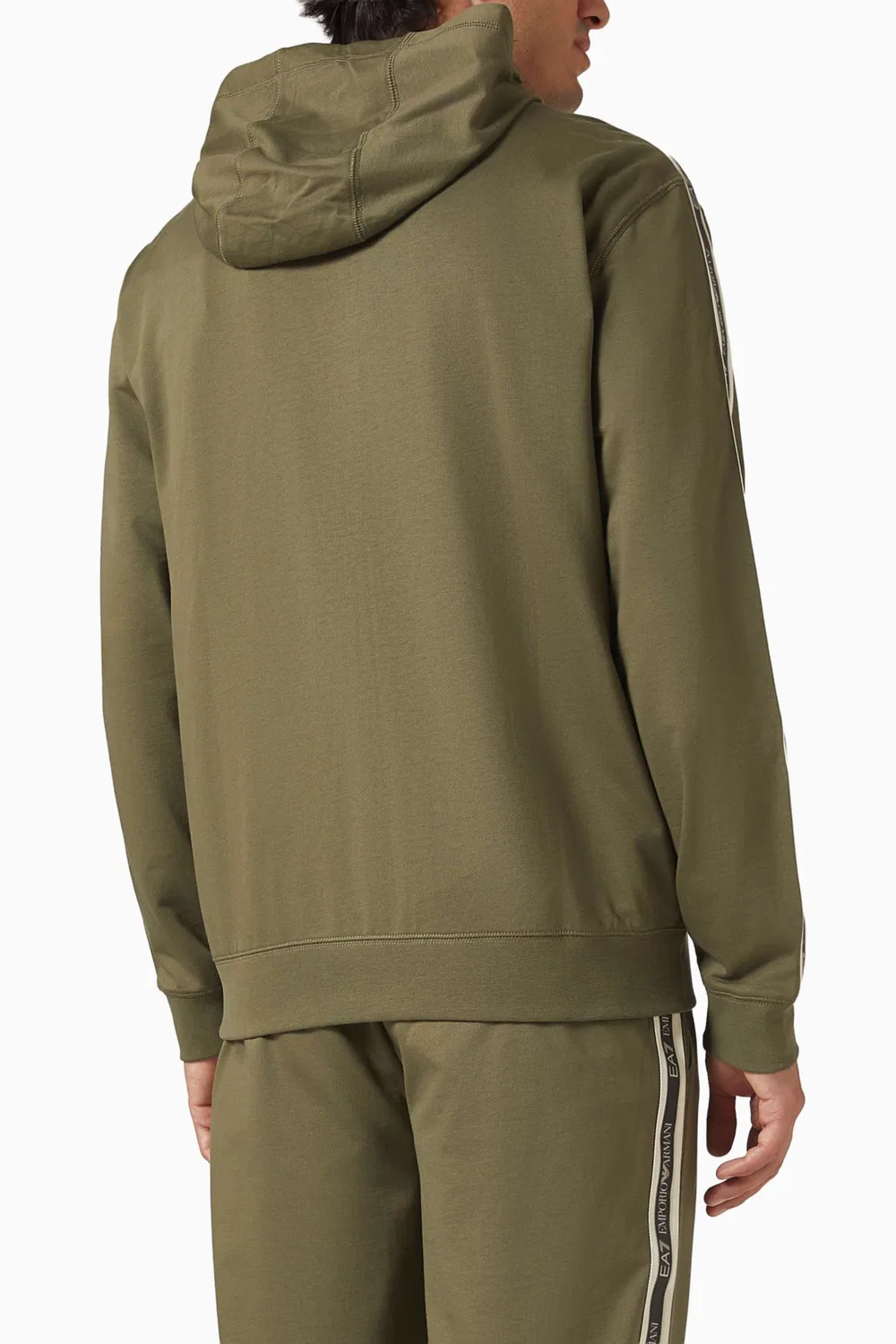 Худи с логотипом Logo Hoodie Emporio Armani, зеленый — фото 3