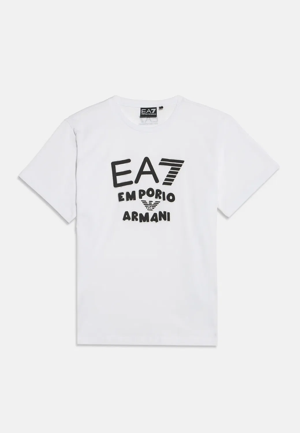 Футболка с принтом в виде логотипа поезда, выполненная в стиле кроссовер Ea7 Emporio Armani, White — фото 3