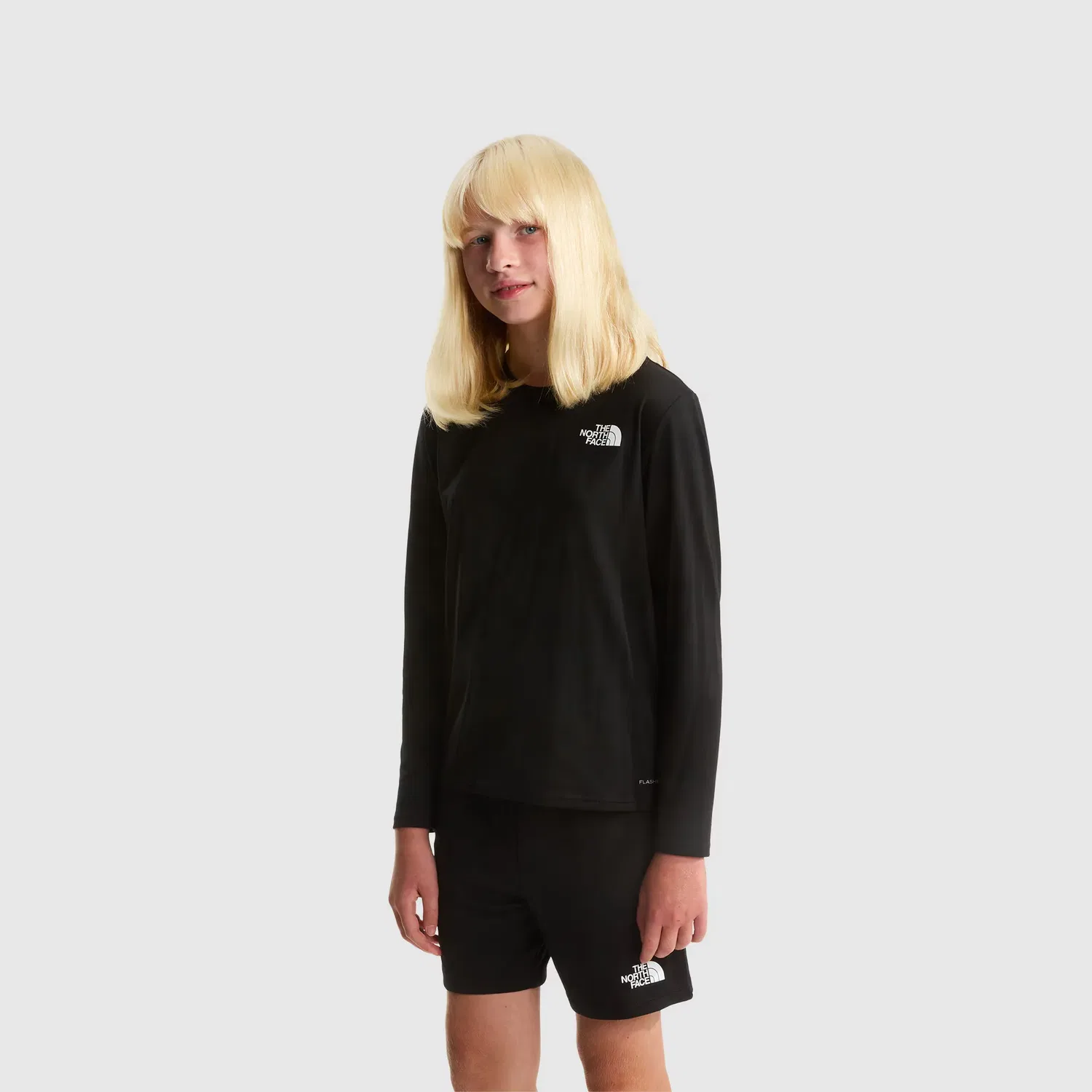 Детское футболка с длинным рукавом The North Face, Negro