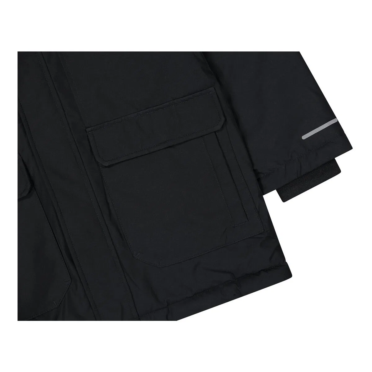 Детская куртка с капюшоном CMP KID JACKET LONG FIX HOOD, Schwarz — фото 4