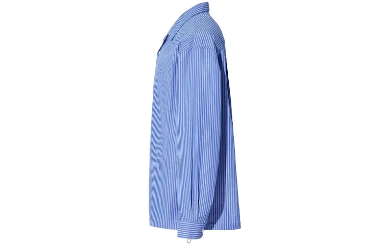 Мужская рубашка с лацканом UNIQLO X JIL SANDER, Pink Blue — фото 4