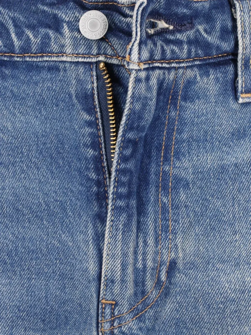 Джинсы прямого кроя из селвидж-денима Levi's, синий — фото 4