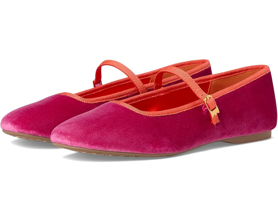

Туфли на плоской подошве Birdies The Hummingbird Mary Jane Ballet Flat, цвет Hot Pink Velvet