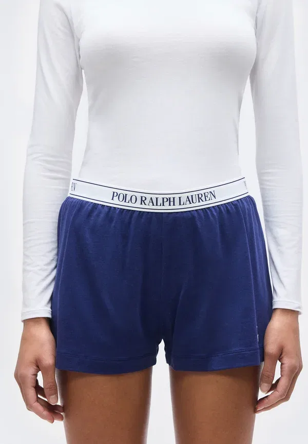 Шорты хлопковые Shorts 2 pack - pyjama bottoms Polo Ralph Lauren белый, Navy — фото 2