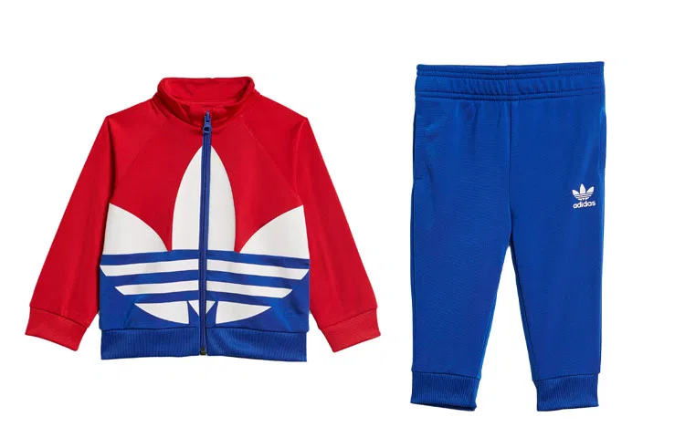 Детский комплект спортивной одежды с длинным рукавом Adidas Originals, Red/Blue