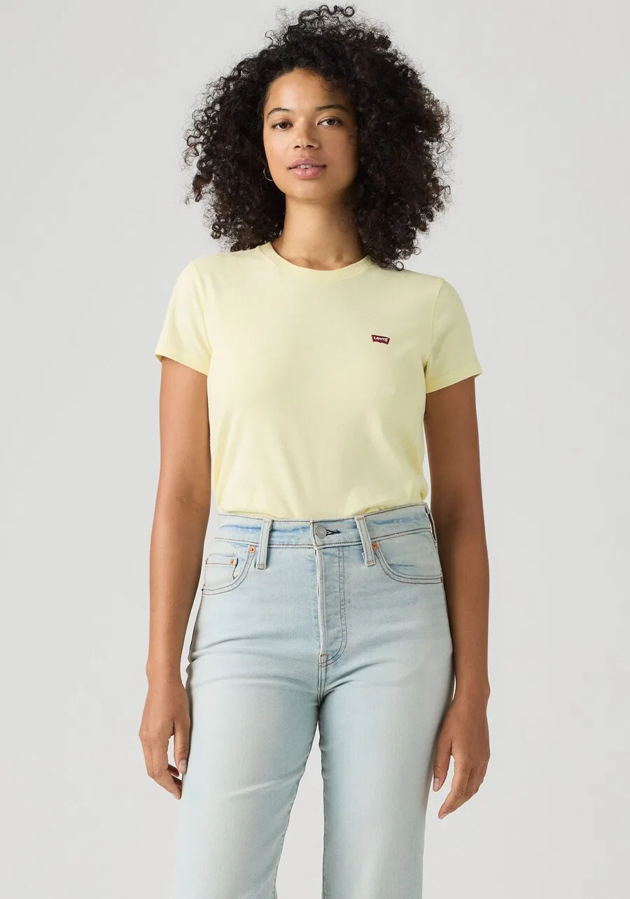 Футболка LEVI'S светло-желтого цвета — фото 2