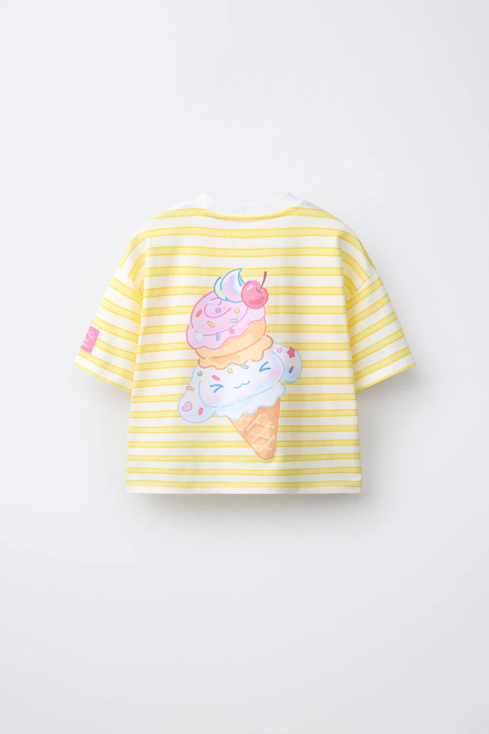 CINNAMOROLL SANRIO Полосатая футболка ZARA, Yellow — фото 2