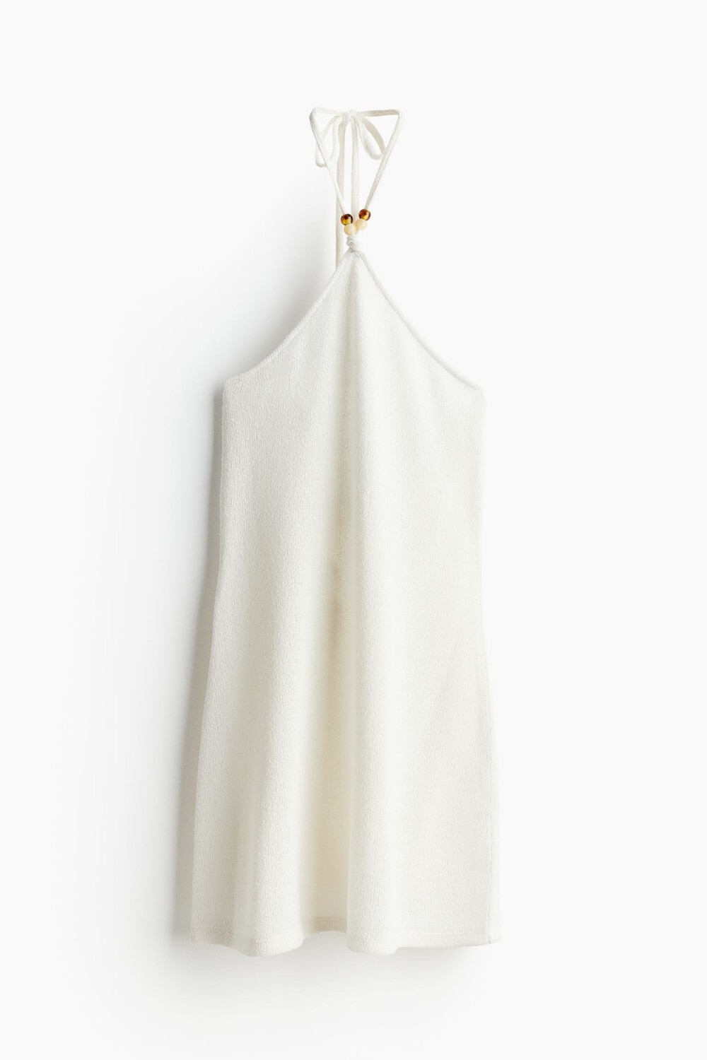 

Платье H&M Bead-detail Halterneck, кремовый