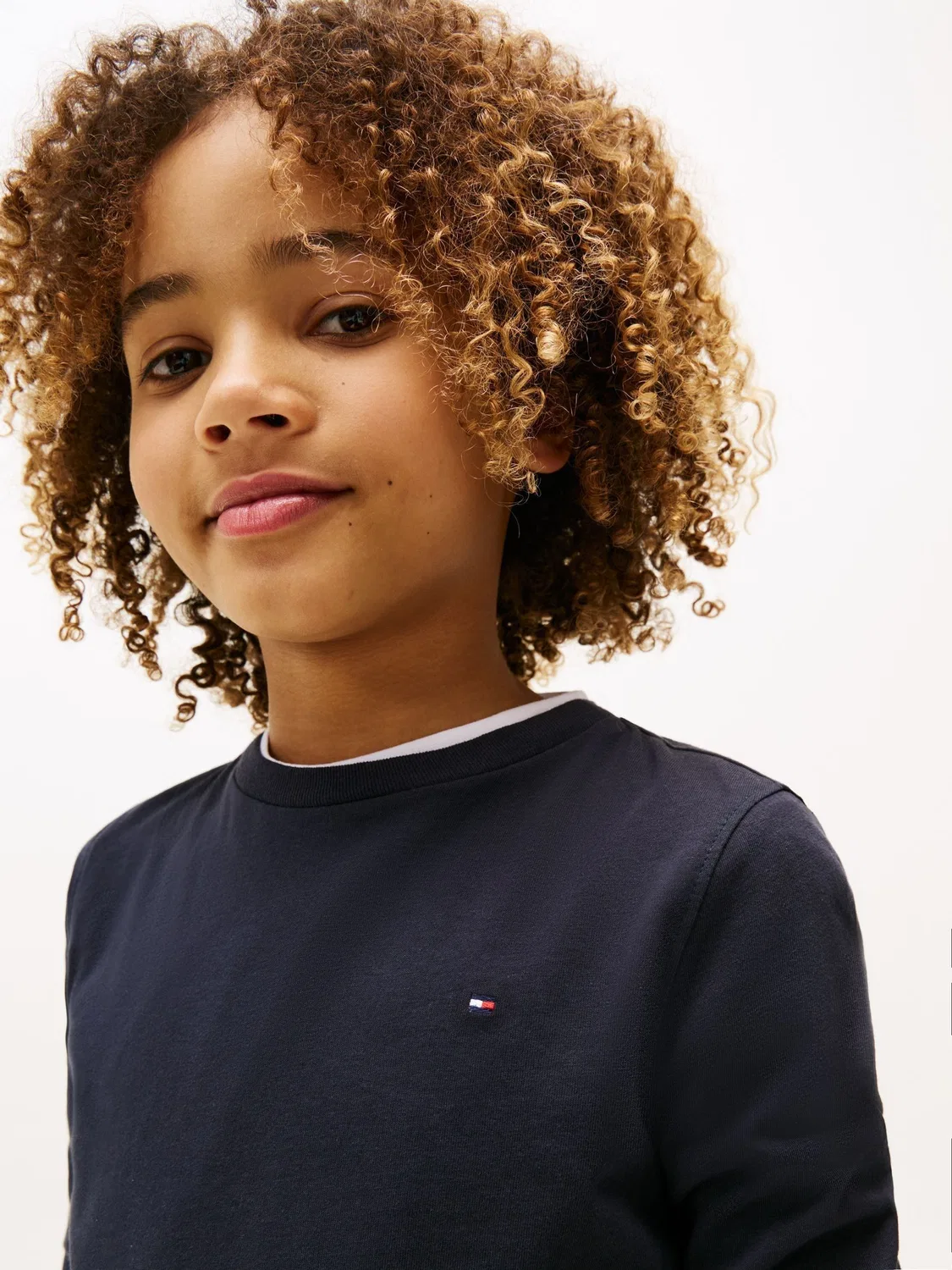Футболка с длинным рукавом, модели Basic Tommy Hilfiger, синий — фото 4