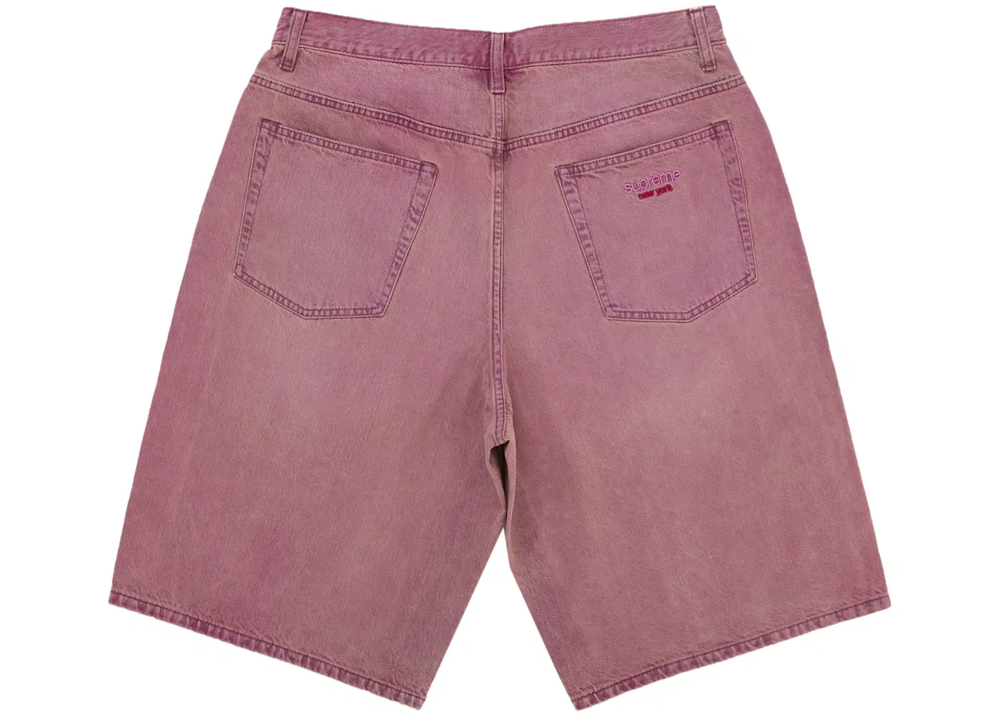Мужские джинсовые шорты свободного кроя Supreme Overdyed Purple Supreme, Overdyed Purple — фото 2